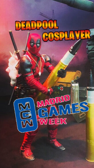 Deadpool attends Madrid Games Week